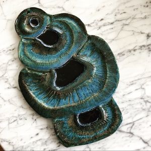 Hand made ceramic and glass Mushroom series